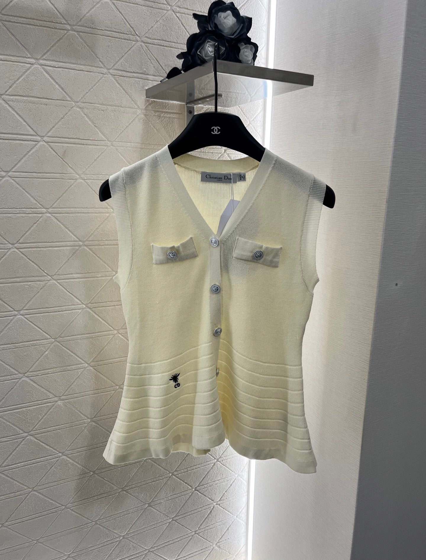 D*♥2025 new product Silk scarf knitted vest
