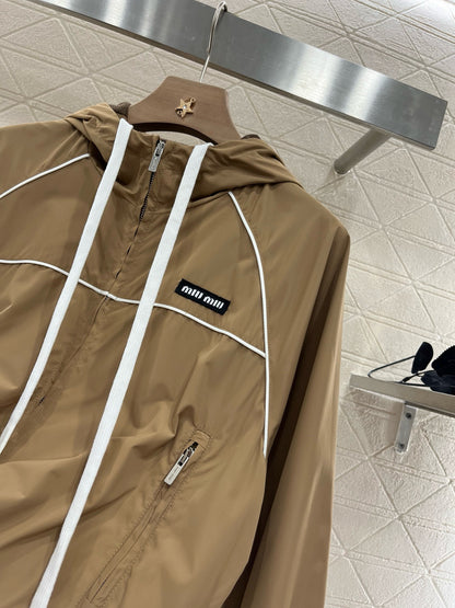 Mi*mi*♥2025 new product Hooded jacket and shorts set