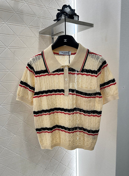 V*♥2025 new products Knitted short sleeves