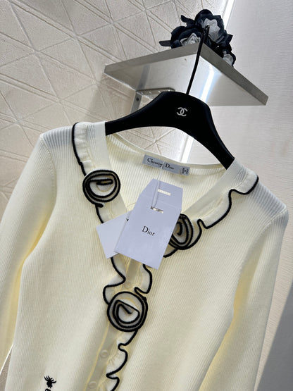 D*♥2025 new product Flower knitted cardigan