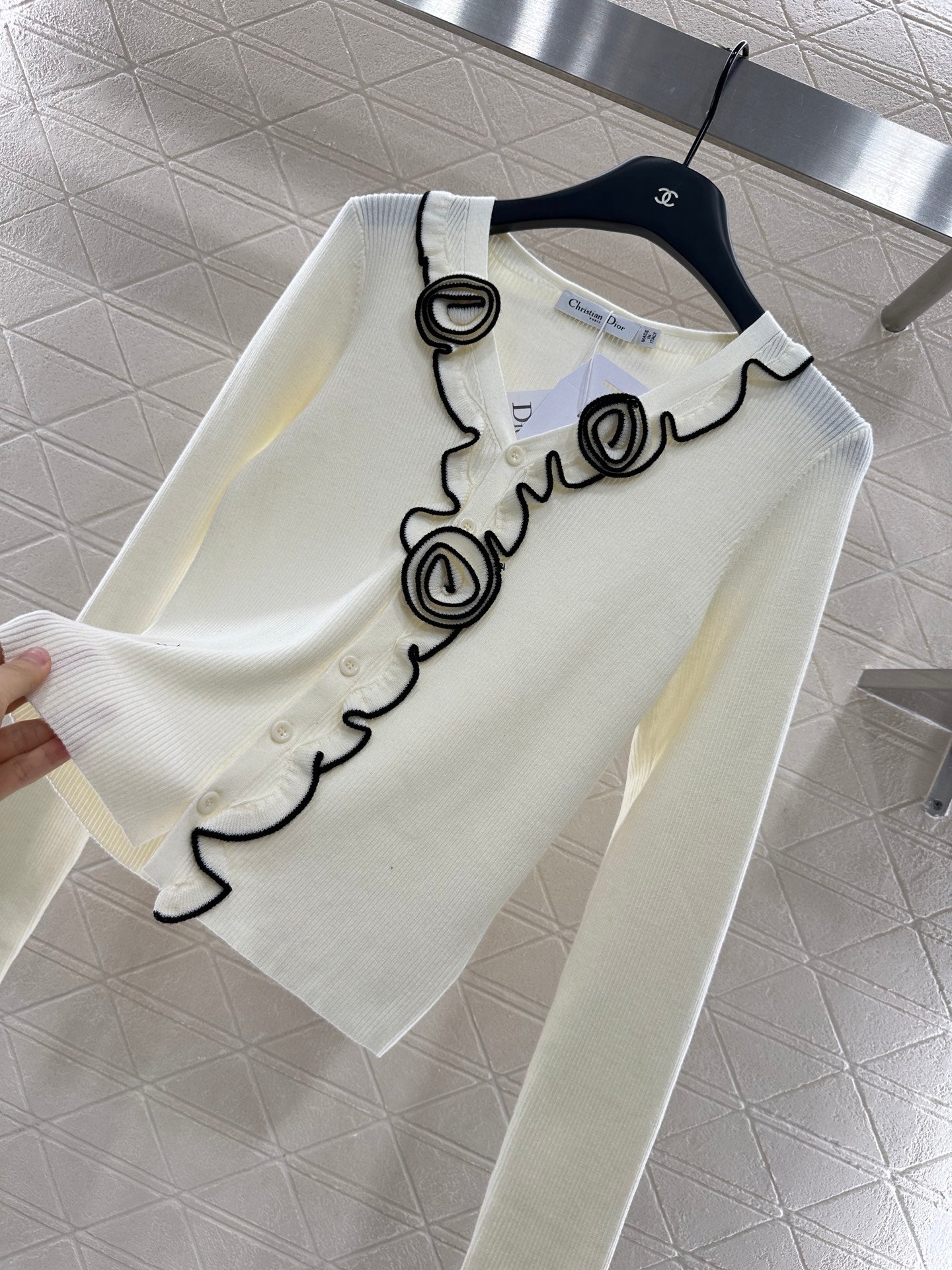 D*♥2025 new product Flower knitted cardigan