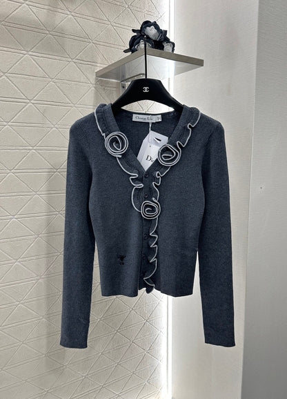 D*♥2025 new product Flower knitted cardigan