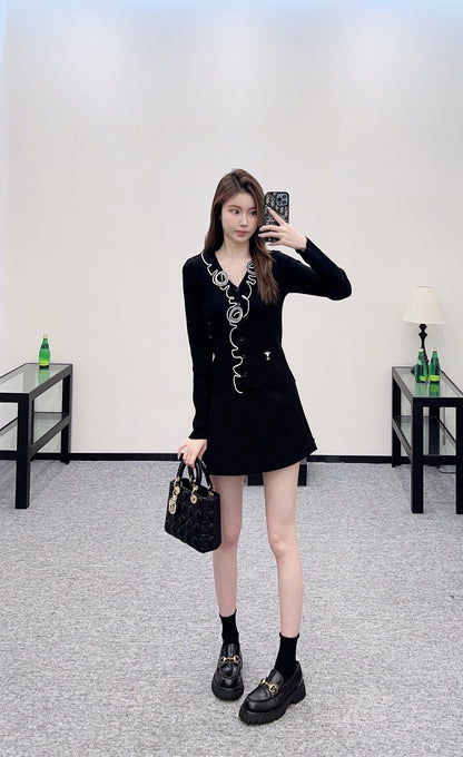 D*♥2025 new product Flower knitted cardigan