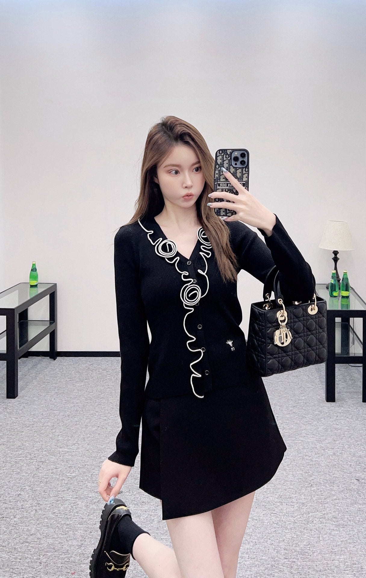 D*♥2025 new product Flower knitted cardigan