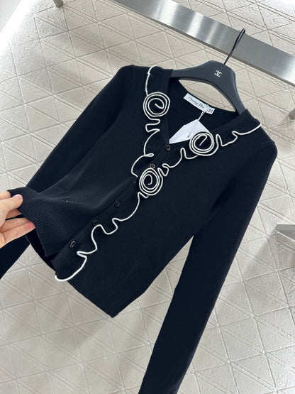 D*♥2025 new product Flower knitted cardigan