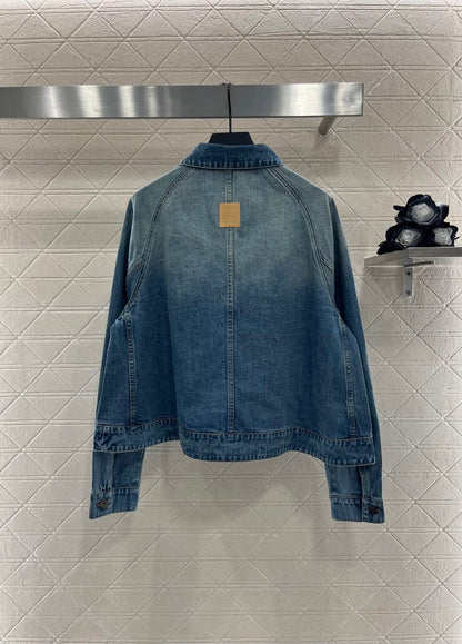 L*♥2025 new products Denim jacket and trousers set