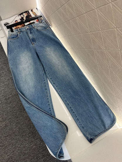L*♥2025 new products Denim jacket and trousers set