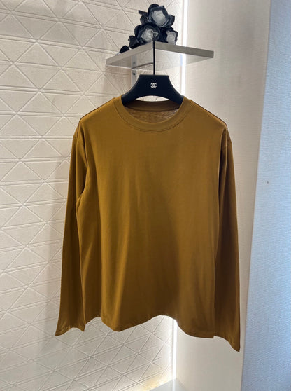 2025 New Products Scarf Round Neck Top
