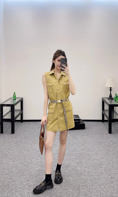Mi*mi*♥2025 new products Belt vest skirt