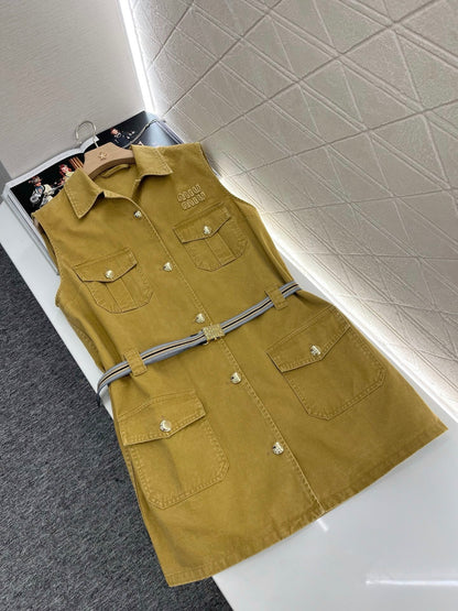 Mi*mi*♥2025 new products Belt vest skirt