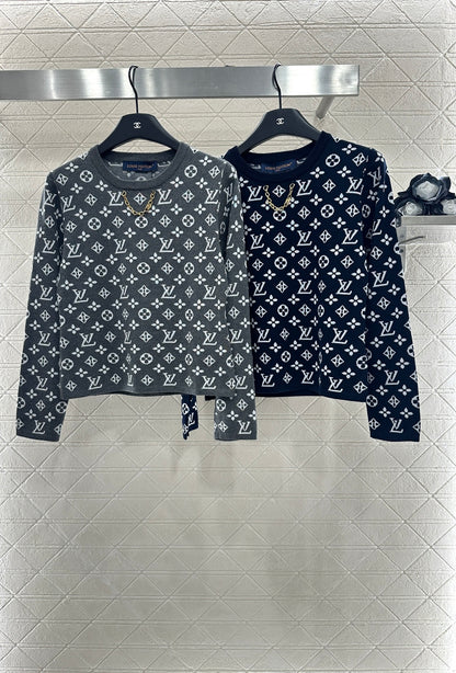Louis*♥2025 new product Chain knitted long sleeves