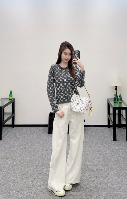 Louis*♥2025 new product Chain knitted long sleeves