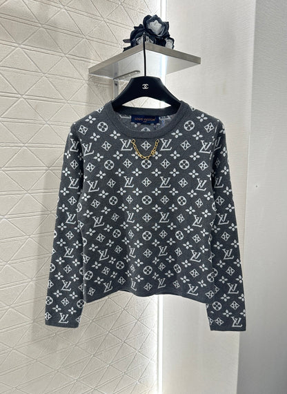 Louis*♥2025 new product Chain knitted long sleeves