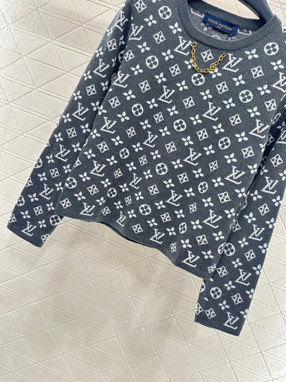 Louis*♥2025 new product Chain knitted long sleeves