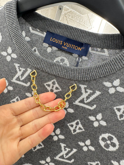 Louis*♥2025 new product Chain knitted long sleeves