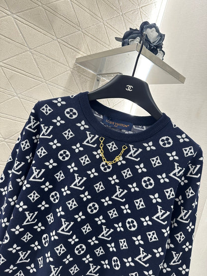Louis*♥2025 new product Chain knitted long sleeves