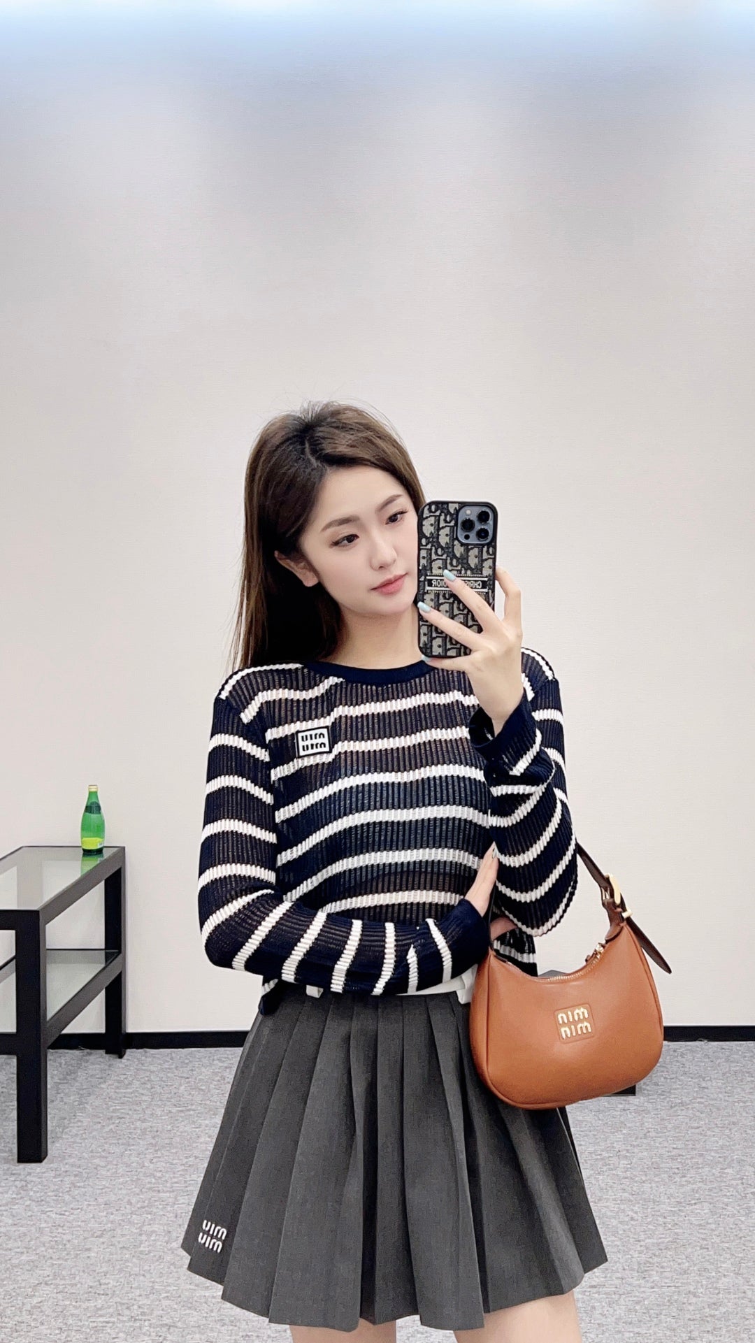 Mi*mi*♥2025 new product Knitted long-sleeved top