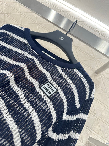 Mi*mi*♥2025 new product Knitted long-sleeved top