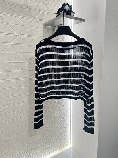 Mi*mi*♥2025 new product Knitted long-sleeved top