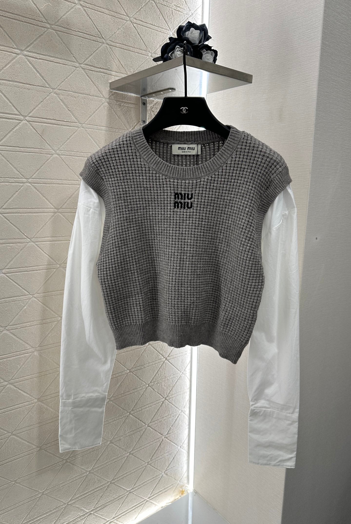 Mimi*♥2025 New Arrival Knitted long-sleeved top