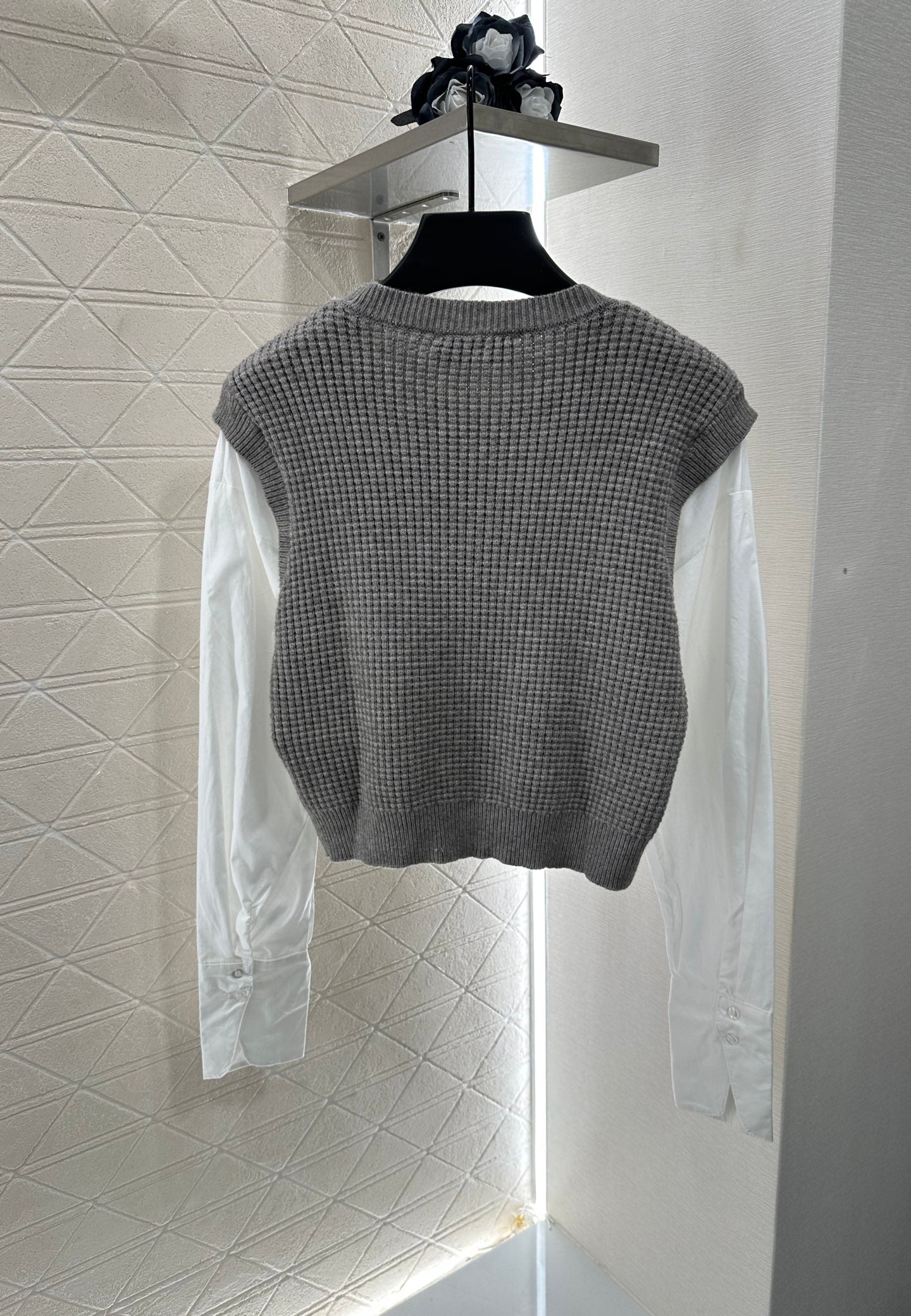 Mimi*♥2025 New Arrival Knitted long-sleeved top