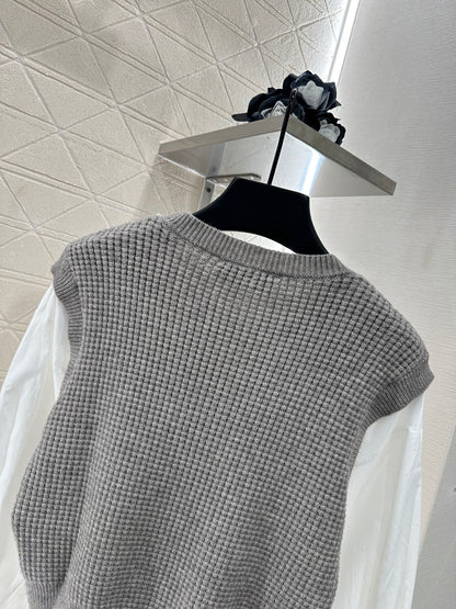 Mimi*♥2025 New Arrival Knitted long-sleeved top