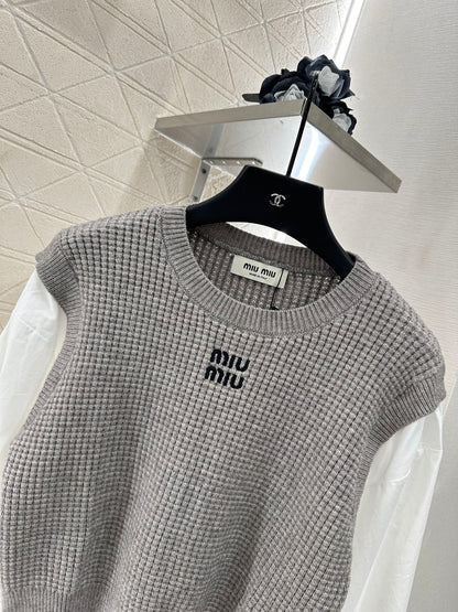 Mimi*♥2025 New Arrival Knitted long-sleeved top