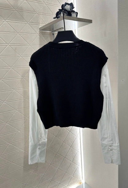 Mimi*♥2025 New Arrival Knitted long-sleeved top
