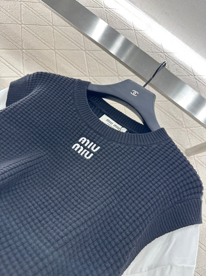 Mimi*♥2025 New Arrival Knitted long-sleeved top