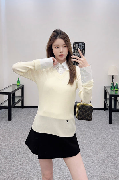 D*♥ 2025 New Arrivals Knitted Shirt Top