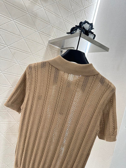 Mimi*♥2025 New Arrivals Knitted Short-Sleeve