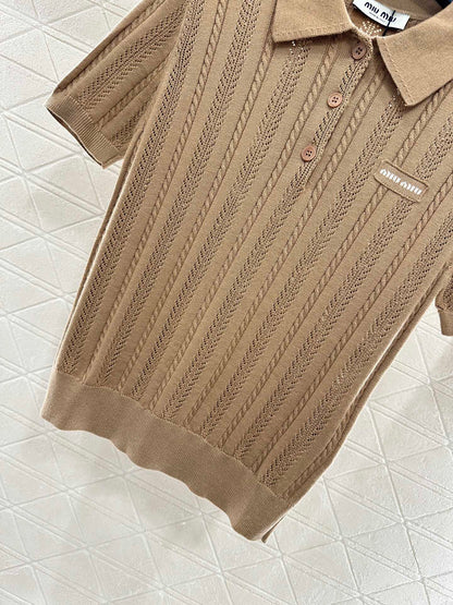 Mimi*♥2025 New Arrivals Knitted Short-Sleeve