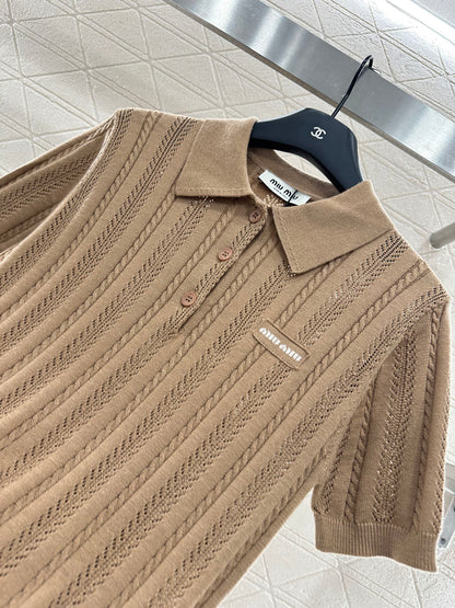 Mimi*♥2025 New Arrivals Knitted Short-Sleeve