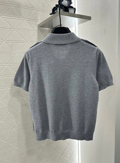 Mimi*♥2025 New Arrivals Knitted Short-Sleeve