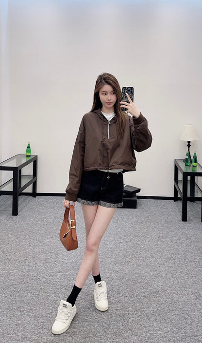 P*♥2025 New Arrival Hooded Work Top