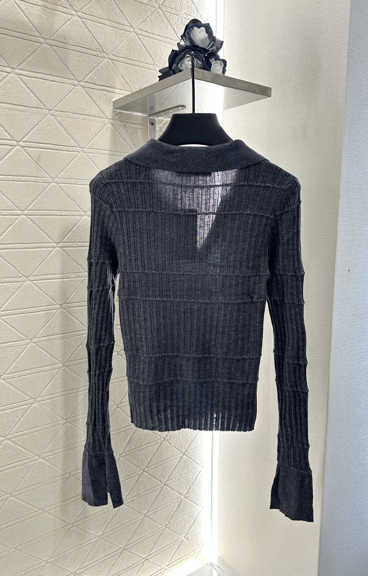 V*♥2025 New Arrival Lapel Knit Top