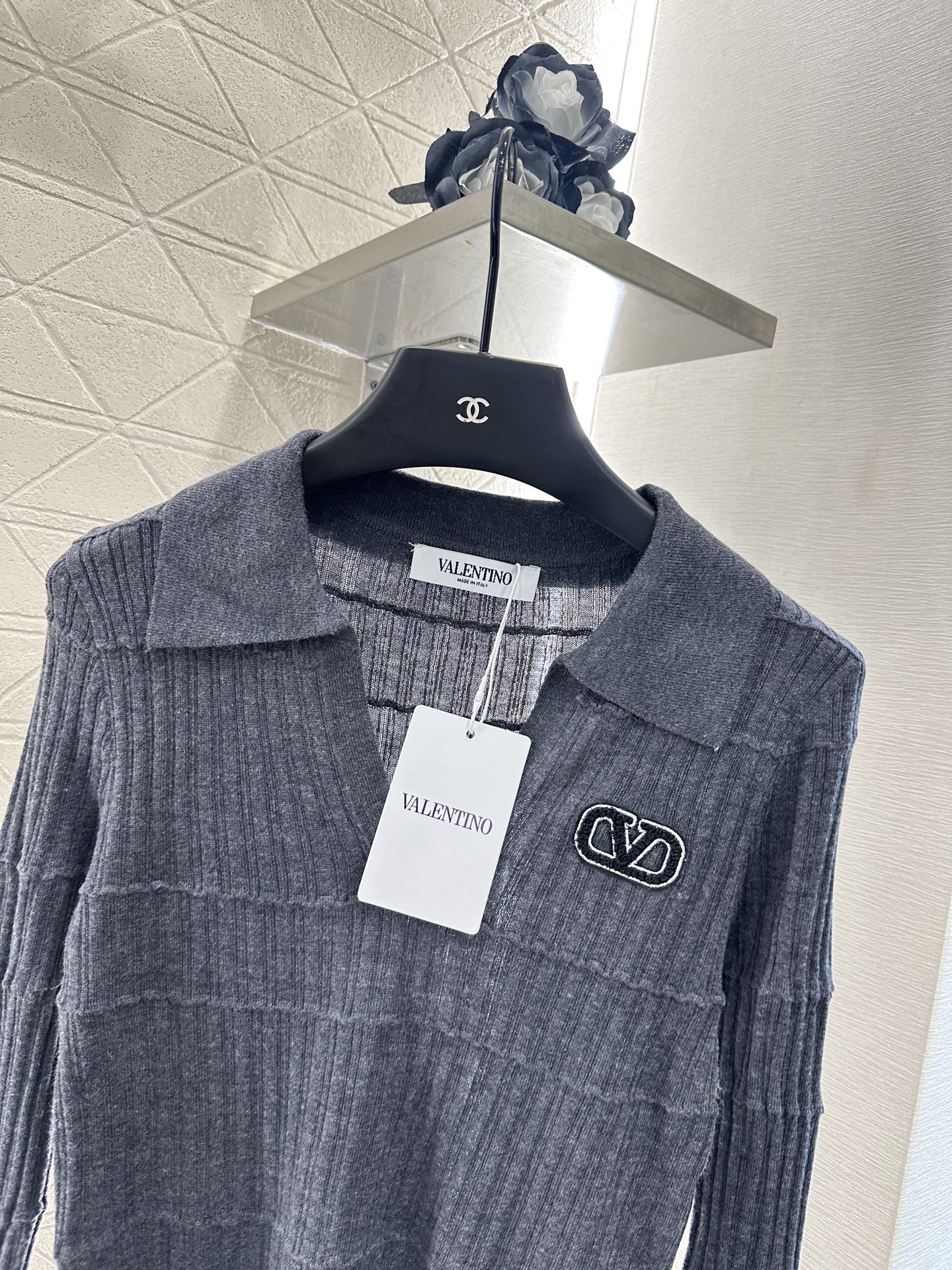 V*♥2025 New Arrival Lapel Knit Top