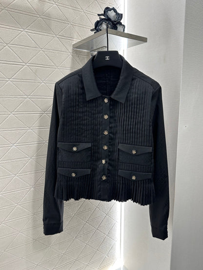 C*♥2025 New Arrival Long-sleeved shirt and culottes set