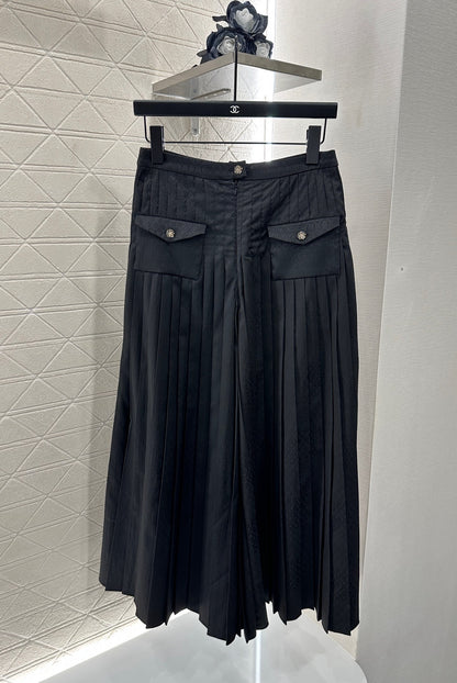 C*♥2025 New Arrival Long-sleeved shirt and culottes set