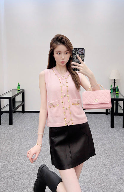 C*♥2025 New Arrival Beaded Knit Vest