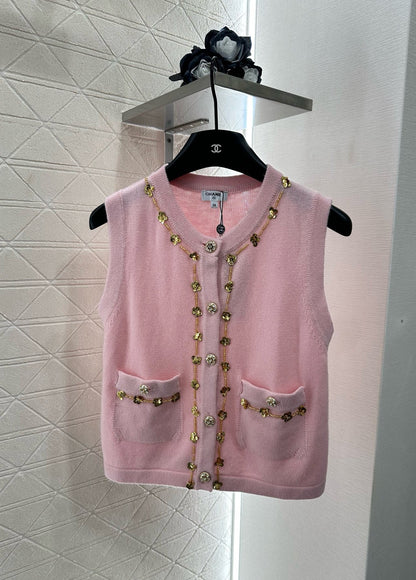 C*♥2025 New Arrival Beaded Knit Vest