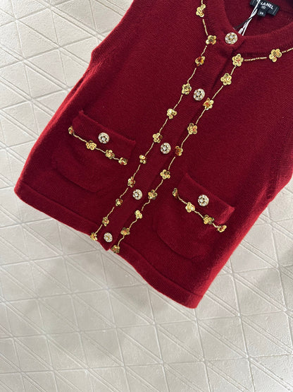 C*♥2025 New Arrival Beaded Knit Vest