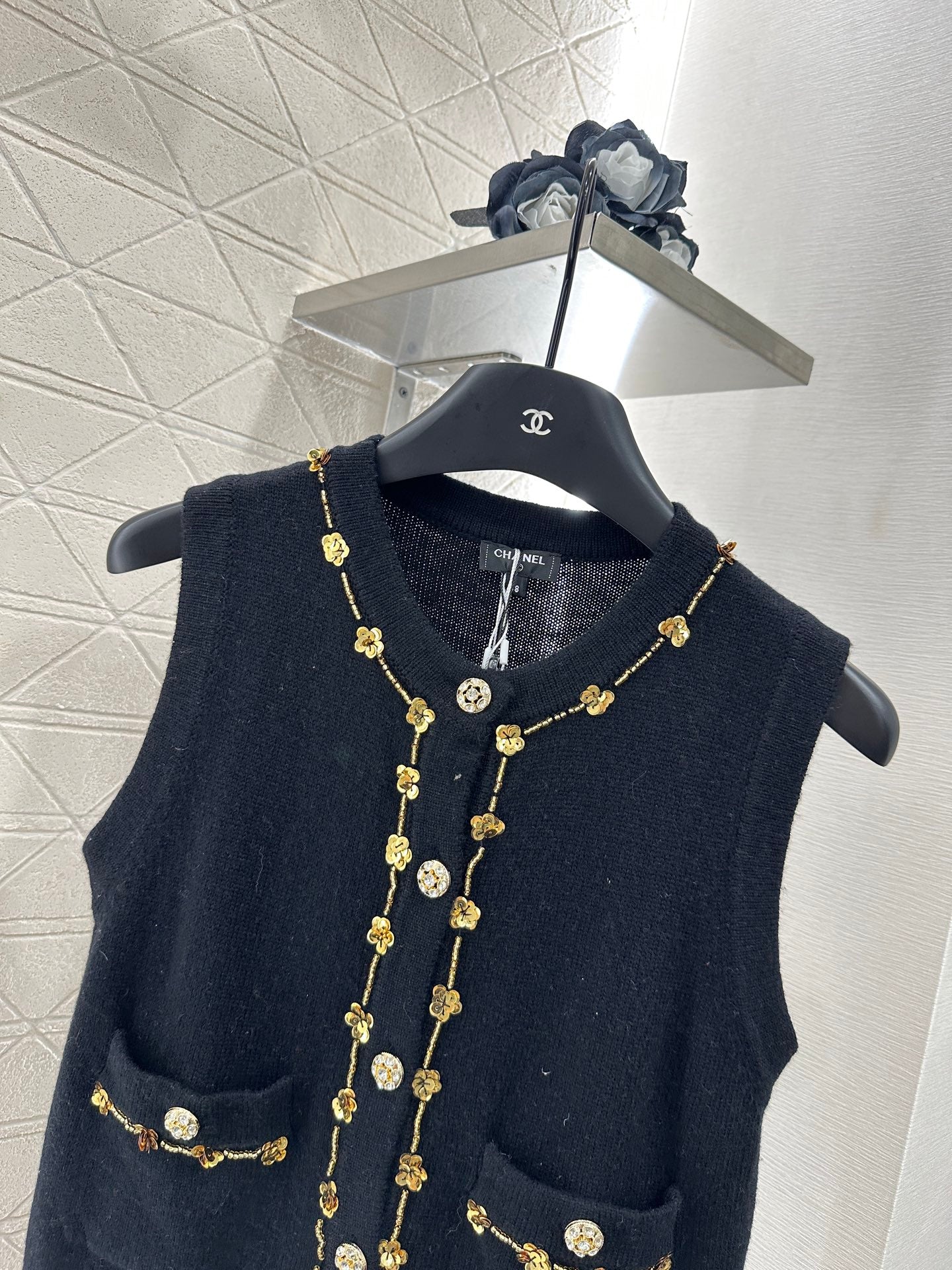 C*♥2025 New Arrival Beaded Knit Vest