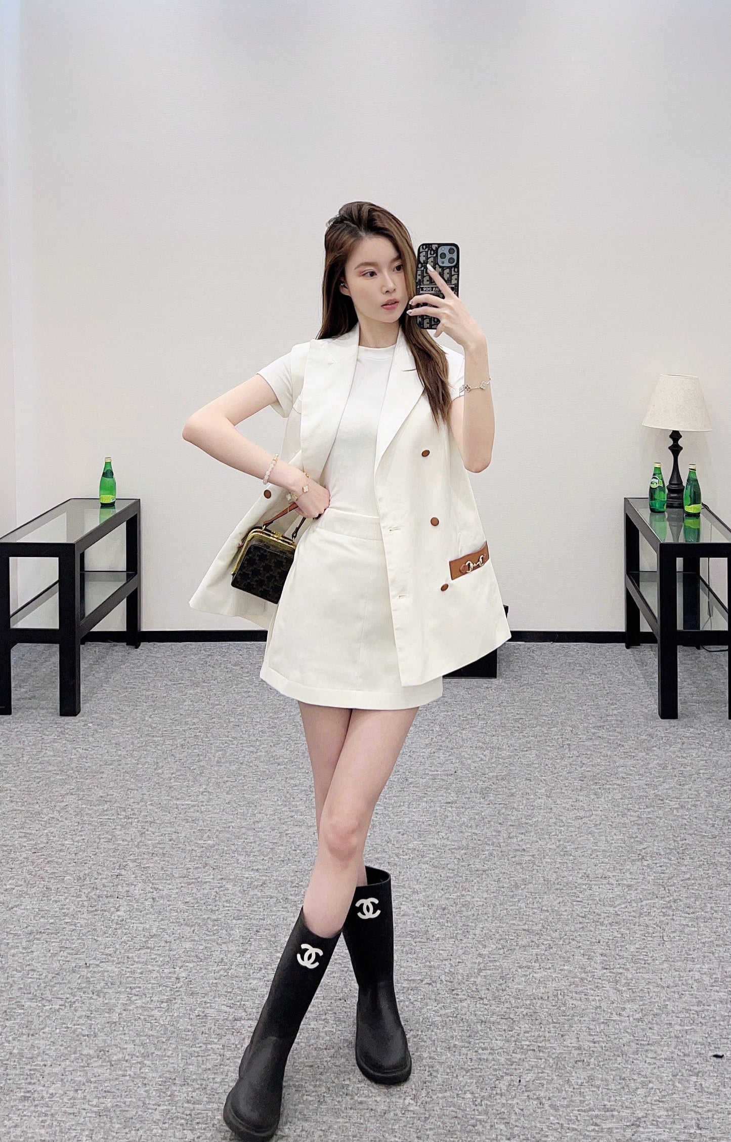 G*♥ 2025 New Arrivals Suit, vest, and skirt set