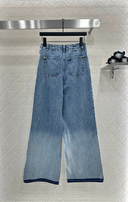 C*♥2025 New Arrival Denim Pants and Suspender Vest Set