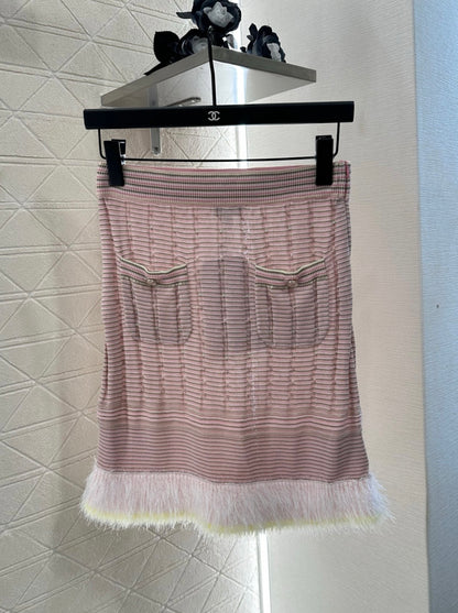 C*♥2025 New Arrival Knitted Skirt Long-Sleeved Set