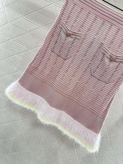 C*♥2025 New Arrival Knitted Skirt Long-Sleeved Set