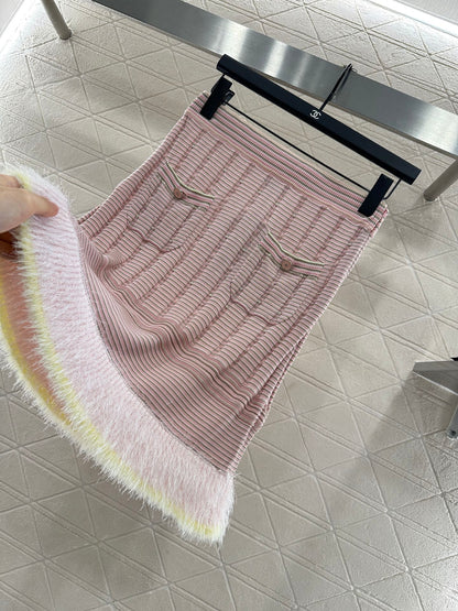 C*♥2025 New Arrival Knitted Skirt Long-Sleeved Set