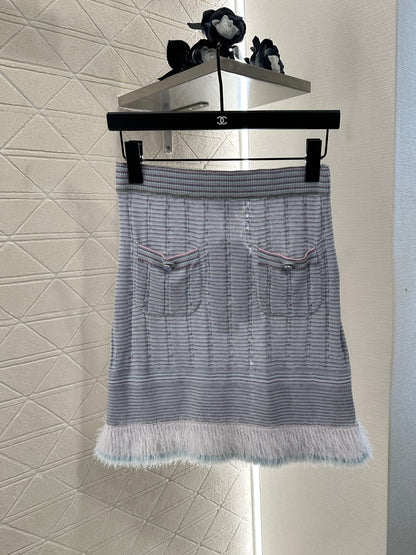 C*♥2025 New Arrival Knitted Skirt Long-Sleeved Set