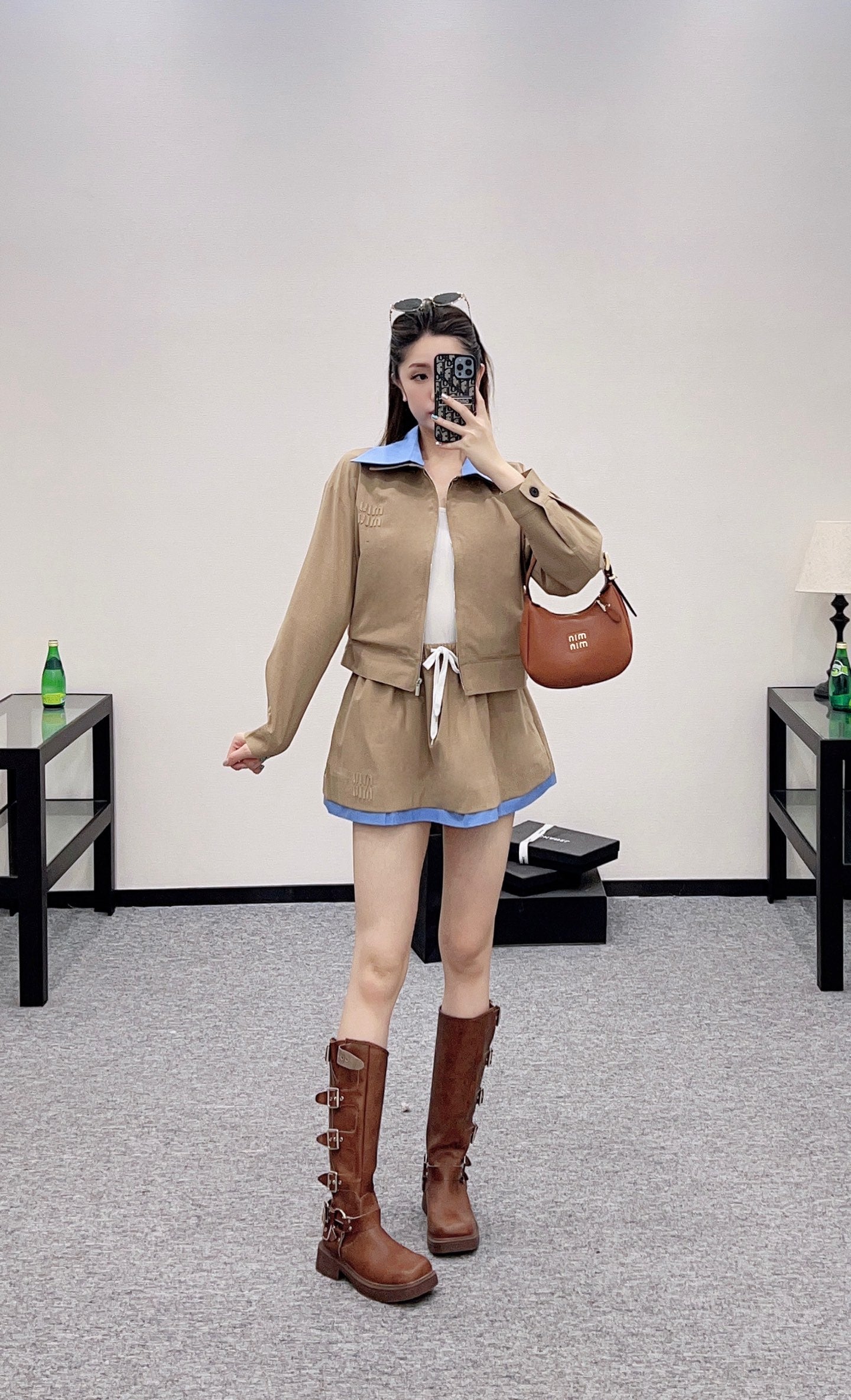 Mi*mi*♥ 2025 New Arrivals Jacket and Skirt Set